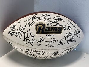 2007 ST.LOUIS RAMS TEAM SIGNED “THE DUKE” WILSON NFL FOOTBALL