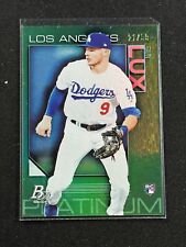 2020 Bowman Platinum Gavin Lux #12 Green #/99 Rookie Los Angeles Dodgers