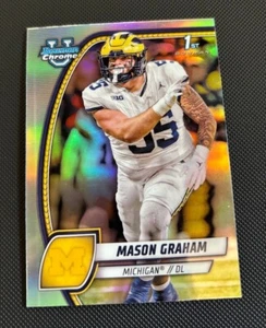 2024 1st Bowman U Chrome Mason Graham Refractor #127 Cleveland Browns - Bild 1 von 2