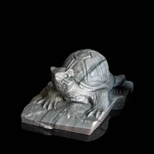Scultura da Tavolo Tartaruga Marmo Carrara Italian Marble Table Sculpture H.20cm - Picture 1 of 2