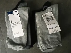 5 Pack Ladies EX M+S ankle  Socks  grey black shoe size 3-5 6-8  Cotton Blend - Picture 1 of 1