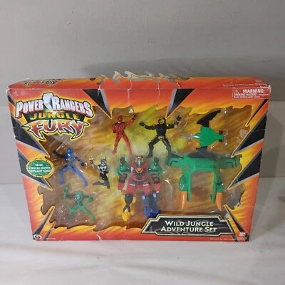 Power Rangers Jungle Fury Wild Jungle Adventure Set - Megazord - Rough Box Foto 1 de 4