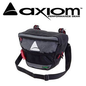 Axiom Seymour Oceanweave P4 Bike Front Handlebar Bar Bag Gear Black & Grey Pack