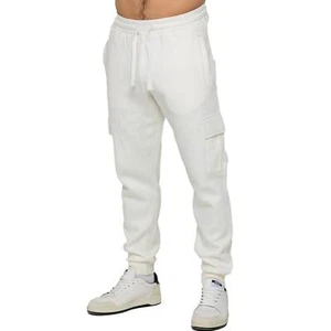 Enzo Hombre Pantalón de Chándal Cargo Corte Normal Polar Cintura Ajustable - Imagen 1 de 65