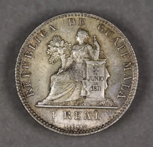 1900 Guatemala Silver Real Lustrous - Picture 1 of 2