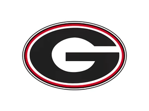 #0291 Georgia Bulldogs G Logo Adhesivo Universitario Impermeable Vinilo Calcomanía Troquelado Coche - Imagen 1 de 1