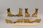 Antique GOOD LUCK English Brass Ladies Victorian High Button Shoes NR