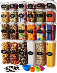 Airtight Food Storage Container Set - 24 Piece, Kitchen & Pantry Organization, B - Picture 1 of 12