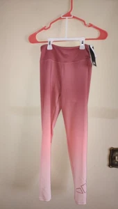 NWT Nice Girls Youth Adidas Aeroready Peach Shades Ombre Leggings Youth Size L - Picture 1 of 15
