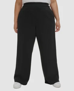 Calvin Klein Women Black Wide Leg High Waist Sweatpants Pants Plus Size 3X - Picture 1 of 3