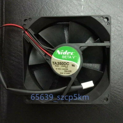 NIDEC TA350DC C34422-16 9CM DC 12V 0.40A 2Pin Chassis Cooling Fan - Image 1 of 2