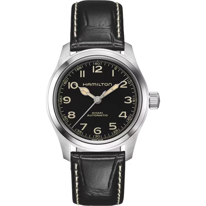 Hamilton Khaki Field Murph Automatic 38mm Black Dial Leather Strap H70405730 - Image 1 of 1