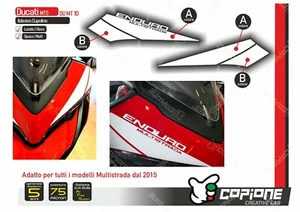 Adesivo Stickers compatibile DUCATI Multistrada Enduro 1200 1260 cupolino MT10 - Picture 1 of 1