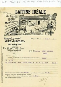 Dept 93 - Aulnay under wood - very nice header animal feed sector 1925 - Picture 1 of 1
