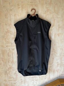 Gore Black Windstopper Soft Shell Vest Full Zip 2XL