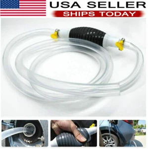 Portable Manual Car Siphon Pump Fuel Gas Transfer Oil Liquid -Hand Air Pumps Ki* - Picture 1 of 12