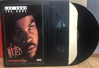 Used LP Record Ice Cube - Wicked Priority Records 1977 12” Single Instrumental - Image 1 of 2