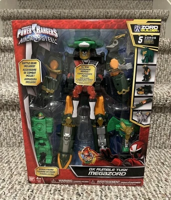 Power Rangers Ninja Steel DX Rumble Tusk Megazord 5 ZORDS в одном комбинированный конструктор - Изображение 1 из 4