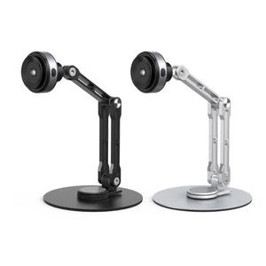 Adjustable Tablet Stand with Suction Cup Aluminum Holder for Tablets and Phones - Photo 1 sur 10