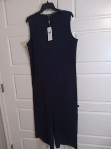 Mono Eileen Fisher negro, recortado, ancho nuevo con etiquetas, talla S/P - Imagen 1 de 5
