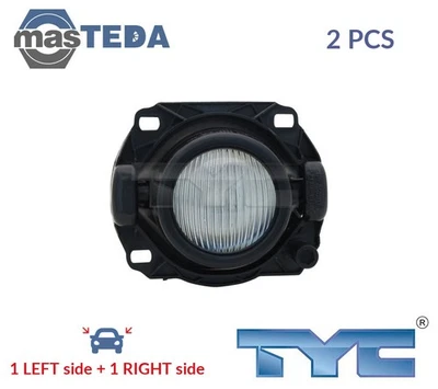 19-0501-01-9 FOG LIGHT LAMP PAIR LATERAL INSTALLATION TYC 2PCS NEW - Image 1 of 4