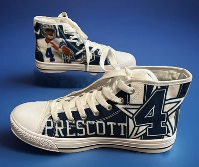 *NUEVO* Tenis medios para mujer DAK PRESCOTT #4 Dallas Cowboys sin marca talla 7 Foto 1 de 4