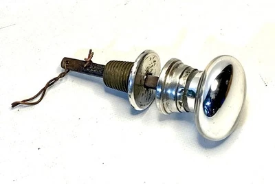 ANTIQUE MERCURY GLASS MECHANICAL DOORBELL PULL - Image 1 of 4