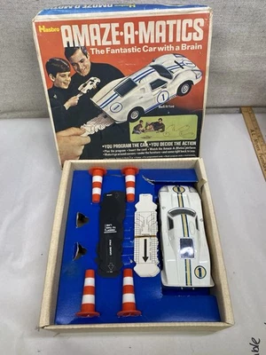 Vintage 1970 Hasbro - FORD GT 40 - Amaze-a-matics - Battery Powered 1:24 Car 👀 - Image 1 of 4