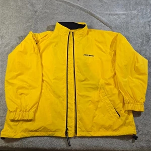 Polo Sport Ralph Lauren Mens Windbreaker XL Sailing Yellow Blue Iconic 90s VTG - Picture 1 of 17