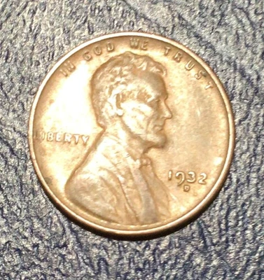 1932 D LINCOLN PENNY, F-VF - Image 1 of 2