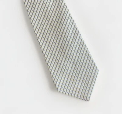 Vintage Cremieux Green Geometric Hand Made 100% Silk Men’s Neck Tie Made Italy - Imagem 1 de 4