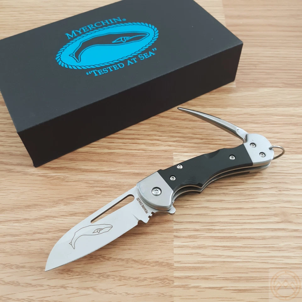 Myerchin Generation 2 Crew Pro Folding Knife 2.5" German Steel Blade G10 Handle - Image 1 of 4