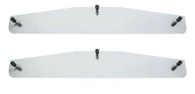 Par de pesos de aleta de barro cromados 18x3 perno soldado - Peterbilt Freightliner Kenworth Foto 1 de 4