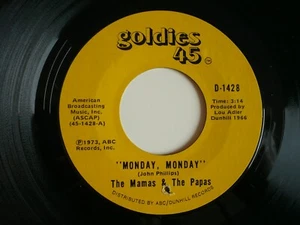 The Mamas And The Papas & Monday, Monday 7" Vinyl US 1973 Goldies 45 60's Single - Bild 1 von 8