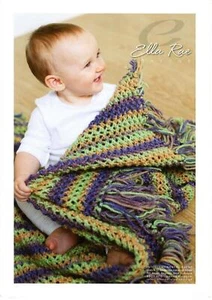 MANTA BEBÉ ER1502 Ella Rae patrón tejido temporada hilo - Imagen 1 de 1