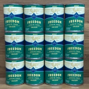 Blue Buffalo Freedom Adult Lamb Recipe Canned Dog Food, 12.5oz 12ct Ex01/2027 - Picture 1 of 5