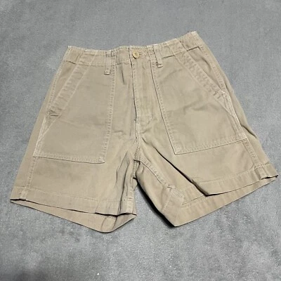 Vintage Lucky Brand Shorts Womens Size 4 Brown Khaki High Waist Made USA - Image 1 of 4