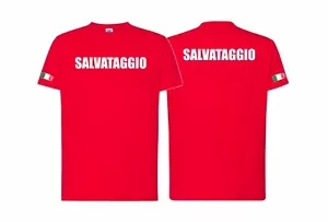 T-Shirt Maglietta Salvataggio Maglia Unisex Uomo Donna lifeguard bagnino M11 - Imagen 1 de 3