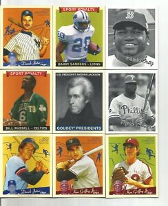2008 UD GOUDEY MINI RED/BLUE BACK INSERT LOT #1  LOOK!!