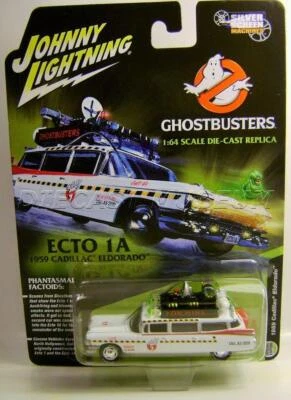 1959 '59 CADILLAC ELDORADO GHOSTBUSTERS SILVER SCREEN JOHNNY LIGHTNING DIECAST - Image 1 of 4