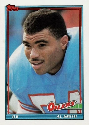 1991 Topps Football Card #228 Al Smith OILERS - Image 1 of 2