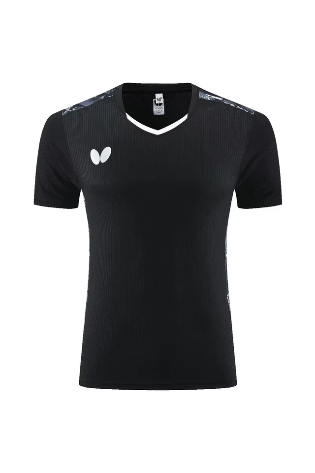 Adult Kid Butterfly Sports Short Sleeve Tops Tennis Clothes Badminton Wear T - Image 1 of 3