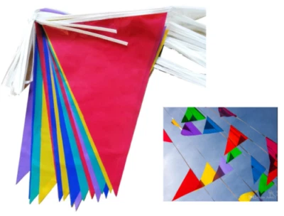 33 Feet 20 Flags Multi Colour Banner Bunting Party Event Home Garden Decoration - Image 1 of 2