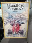 Affiche Vintage Grand Prix Monaco 78 Auto Racing