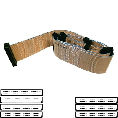 Cable SCSI Internal Flat-N-Twist U320 HD68 68-Pin 7 Connector 42" - Image 1 of 2
