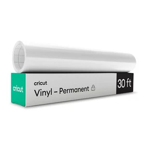 Cricut Permanent Premium Vinyl glänzend. 12" x 180" (Großpackung), weiß - Bild 1 von 4