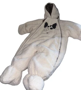 Le Petit Rothschild 6/9 Month Snowsuit 100% Polyester Sherpa Cream Puppy - Picture 1 of 6