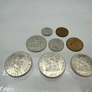 8 Vintage South African Coins From The Apartheid Era 1970’s-1980’s - Picture 1 of 14