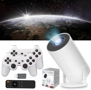 Mini Portable Android 11 5G 1080P WiFi Projector for Gaming with Game Controller - Picture 1 of 13