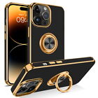 For iPhone 14 | 14  Pro | 14 Pro Max Case Shockproof Rugged Cover + Golden Ring